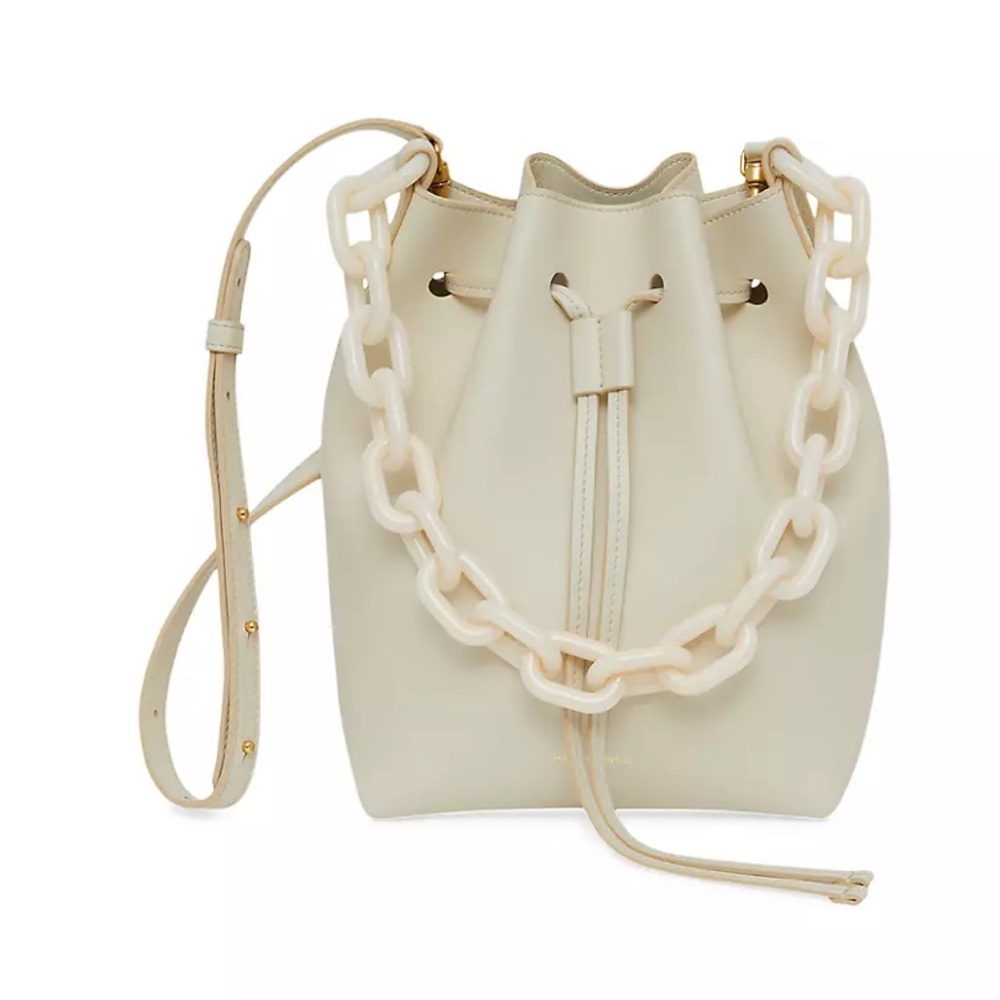Mansur Gavriel Twist Leather Bucket Bag NWT